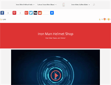 Tablet Screenshot of ironmanhelmetshop.com